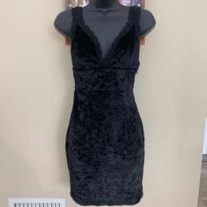 Xtaren crushed velvet dress